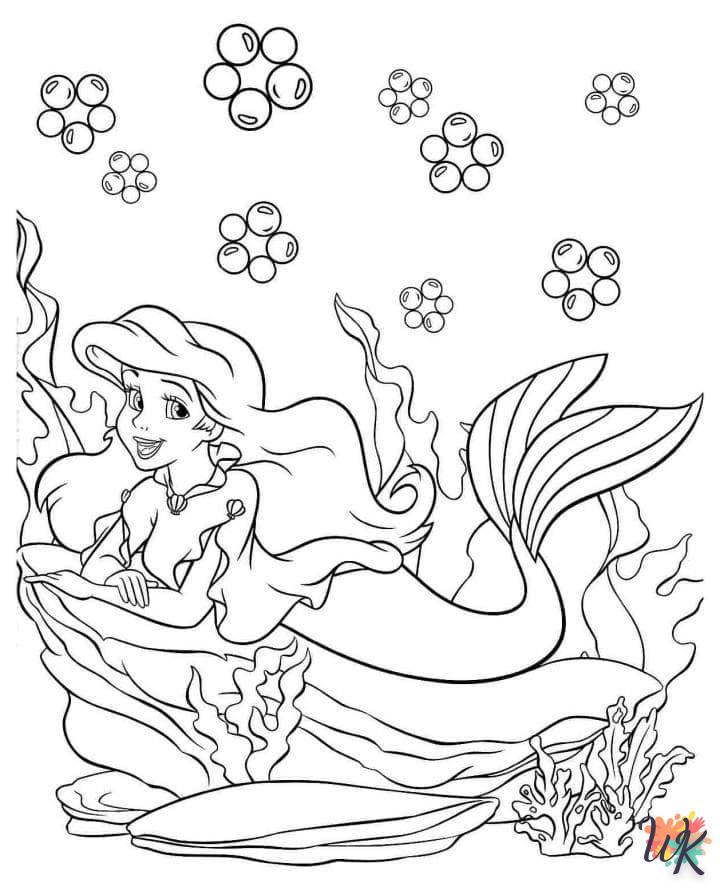 Dibujos para Colorear Sirenas 104