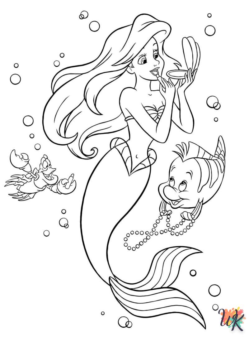 Dibujos para Colorear Sirenas 108