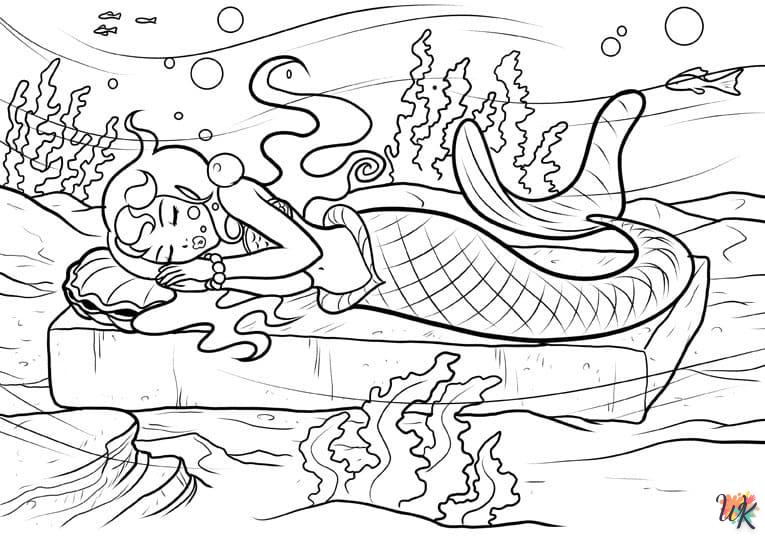 Dibujos para Colorear Sirenas 120