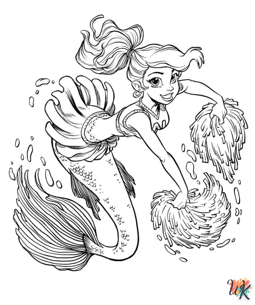Dibujos para Colorear Sirenas 13