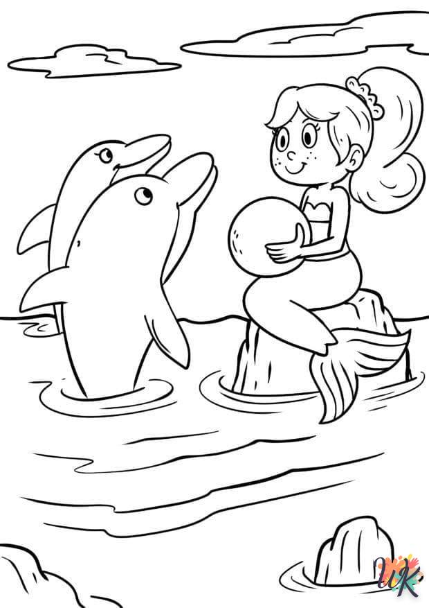 Dibujos para Colorear Sirenas 14