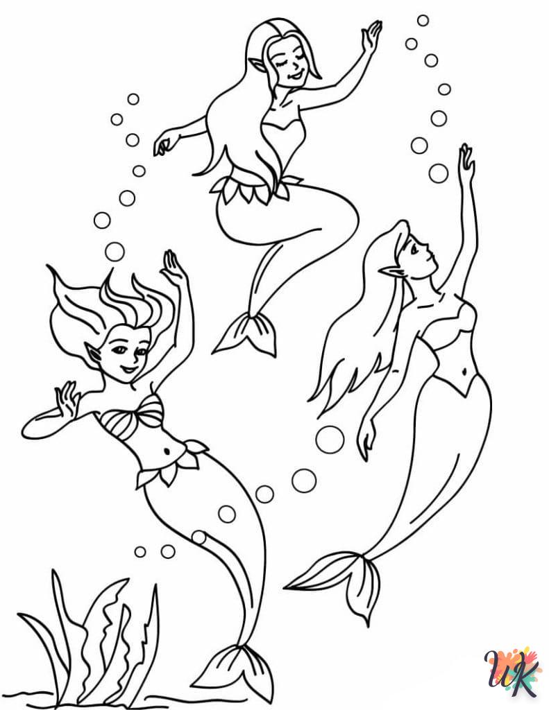 Dibujos para Colorear Sirenas 15