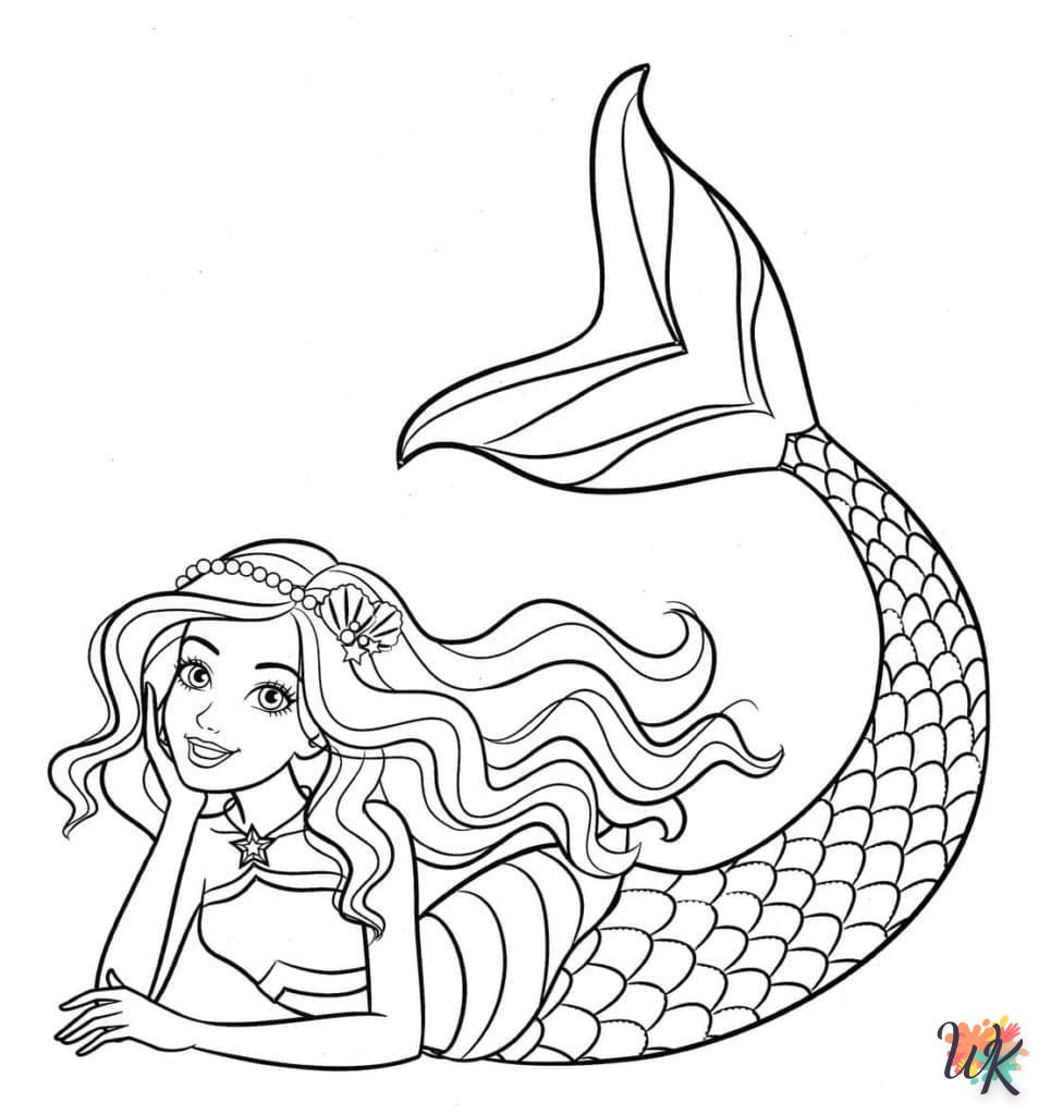 Dibujos para Colorear Sirenas 16