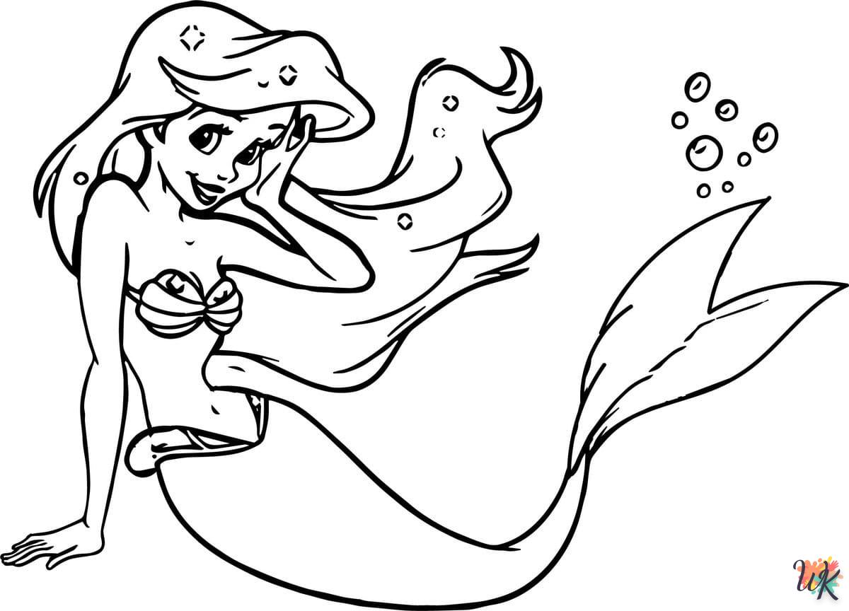 Dibujos para Colorear Sirenas 17