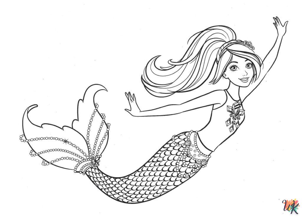 Dibujos para Colorear Sirenas 20