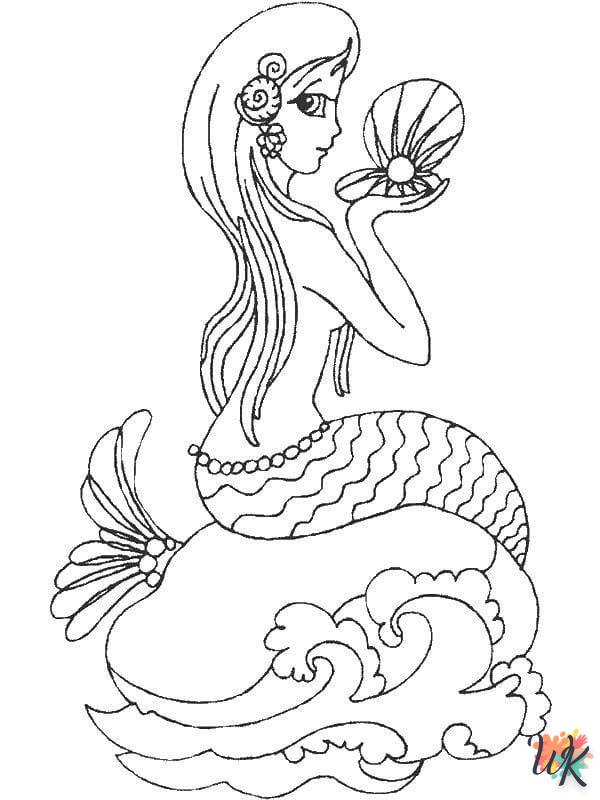 Dibujos para Colorear Sirenas 23