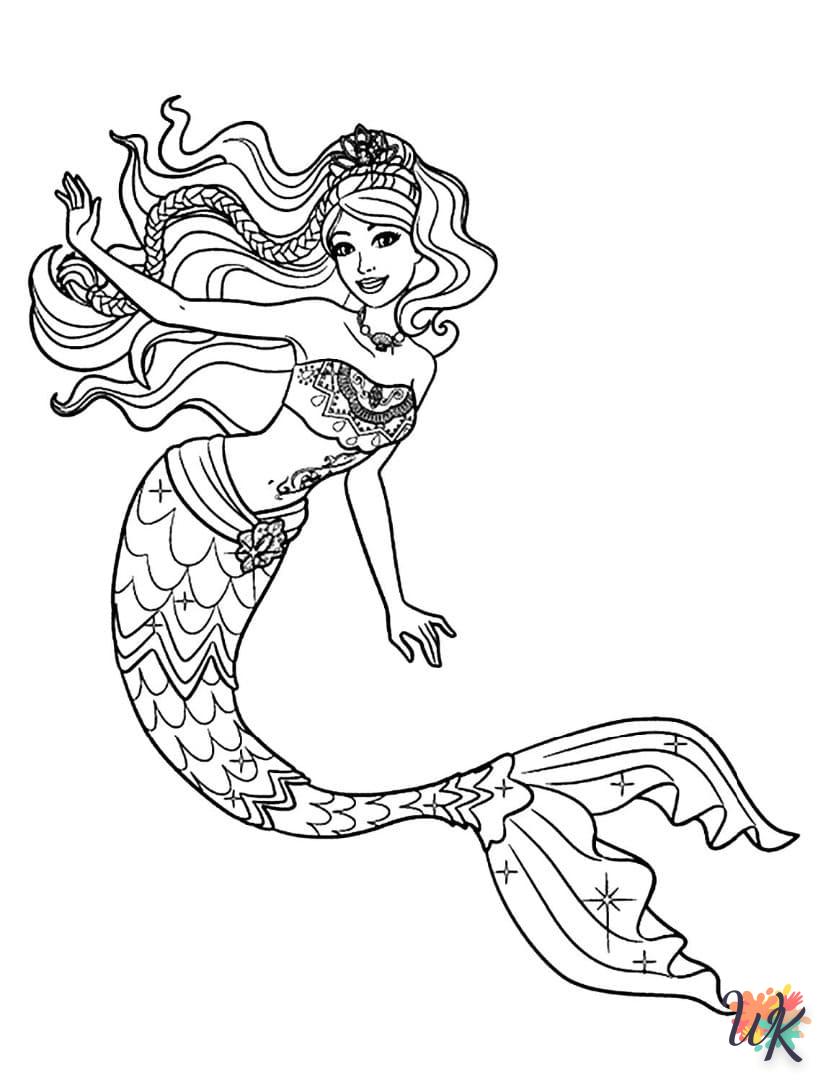 Dibujos para Colorear Sirenas 30