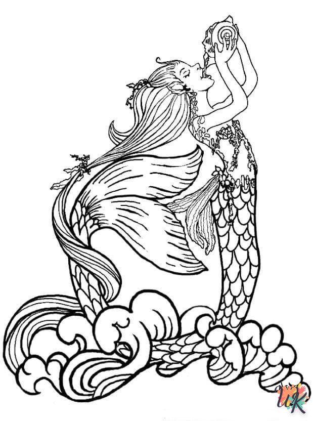 Dibujos para Colorear Sirenas 35