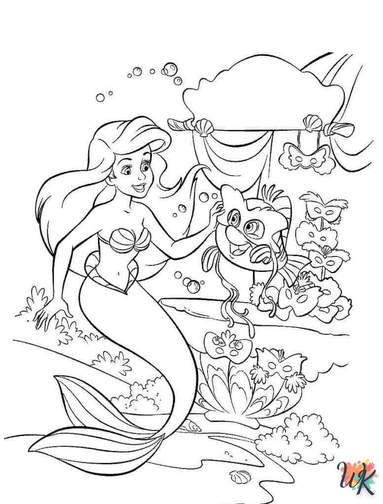 Dibujos para Colorear Sirenas 4