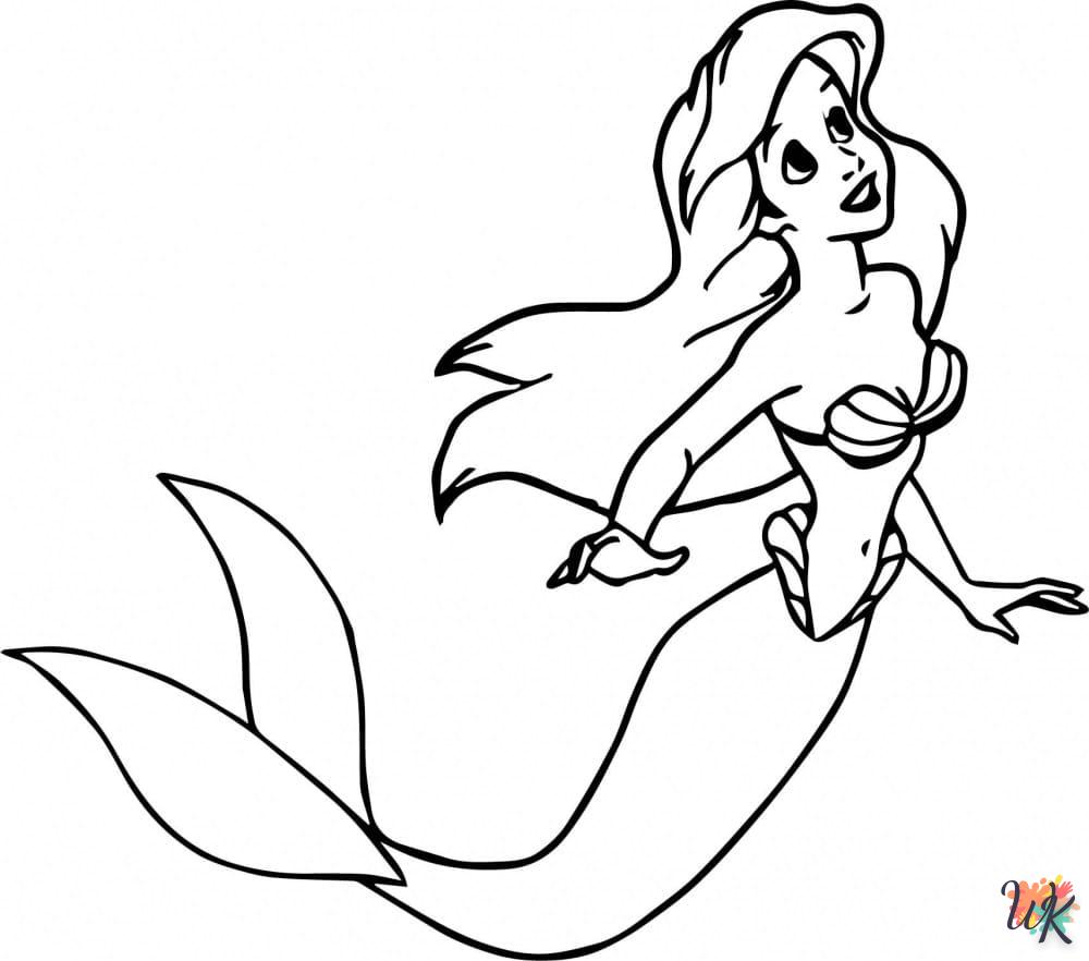 Dibujos para Colorear Sirenas 58