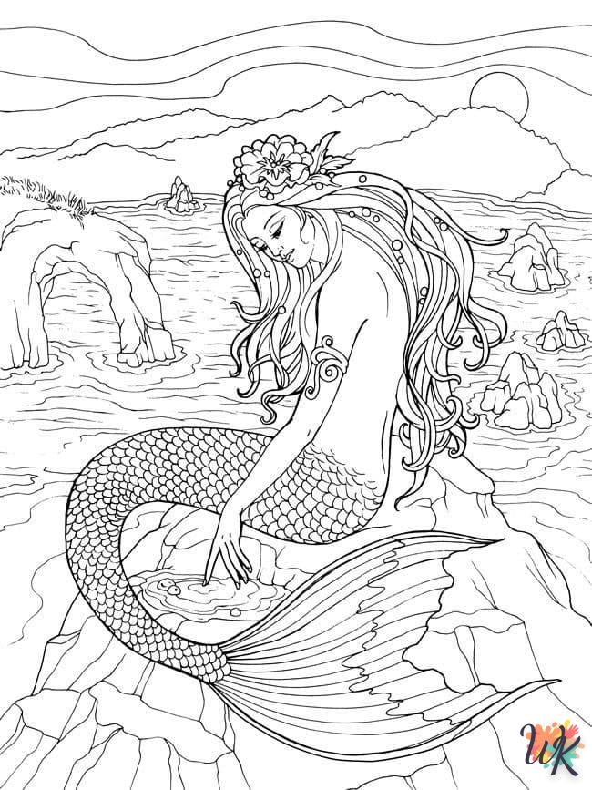 Dibujos para Colorear Sirenas 66