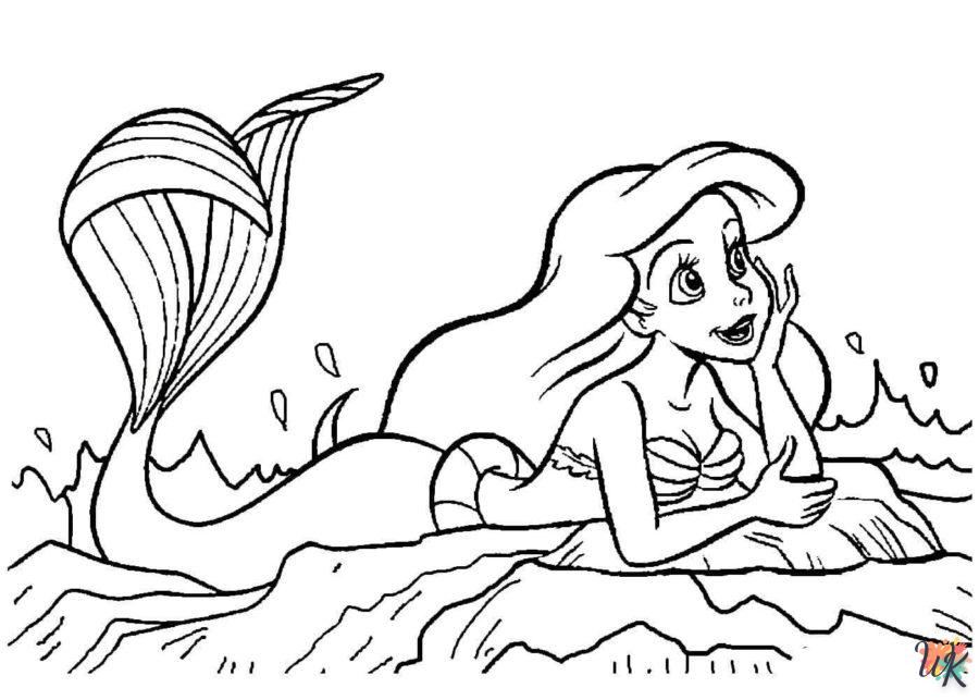 Dibujos para Colorear Sirenas 67