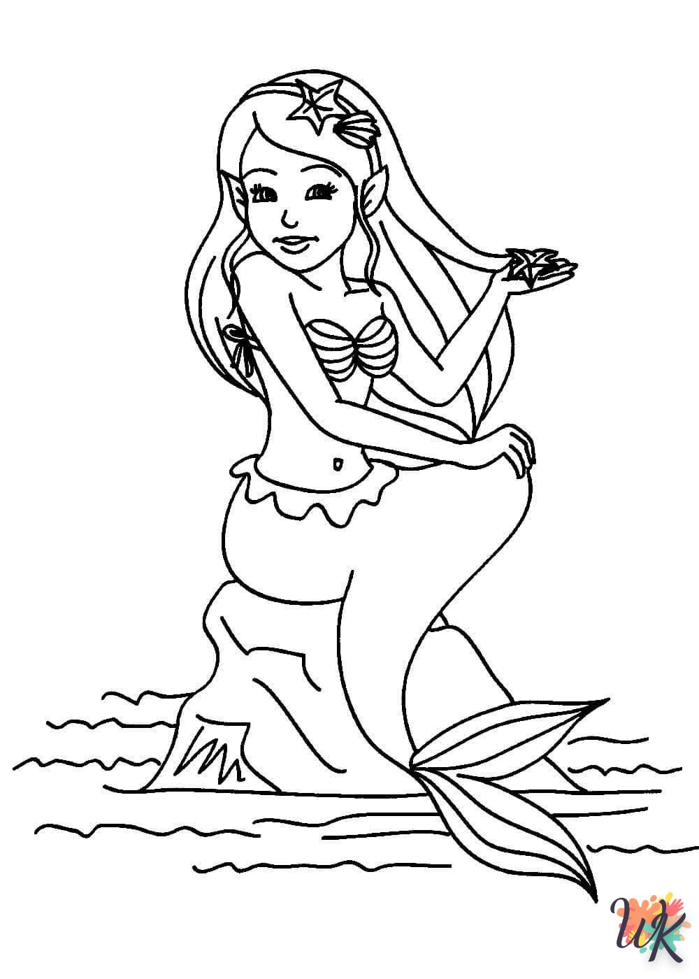 Dibujos para Colorear Sirenas 68
