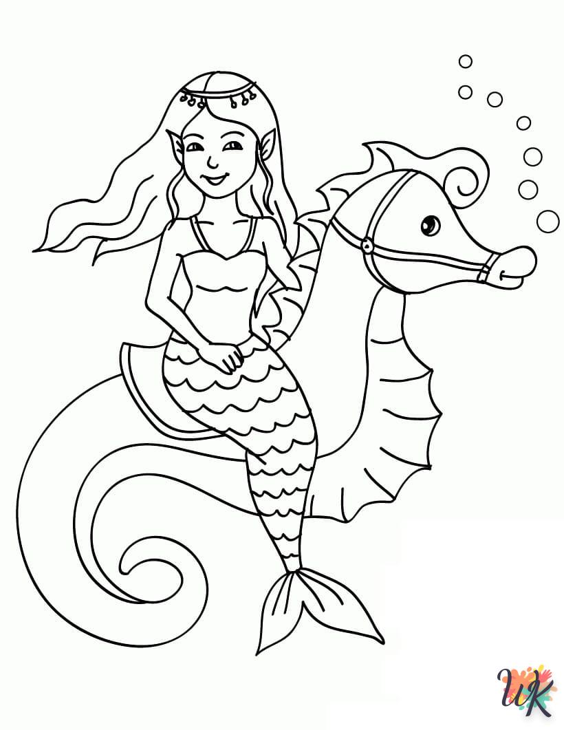 Dibujos para Colorear Sirenas 70
