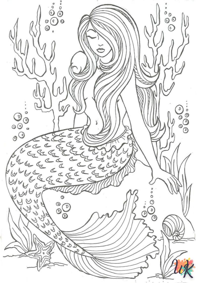 Dibujos para Colorear Sirenas 81