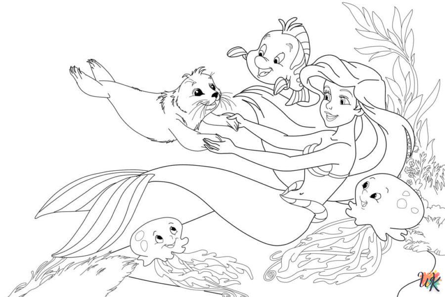 Dibujos para Colorear Sirenas 84