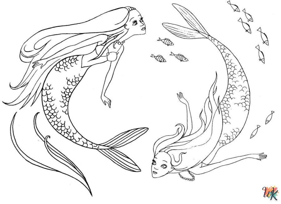 Dibujos para Colorear Sirenas 95