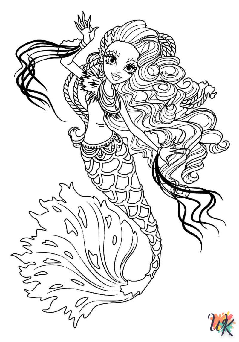 Dibujos para Colorear Sirenas 99
