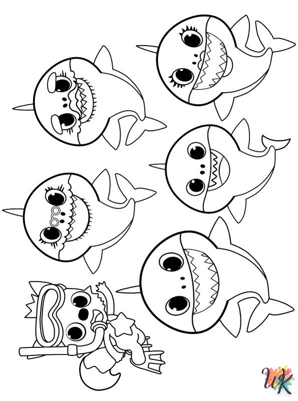 Dibujos para Colorear WK Baby Shark 25