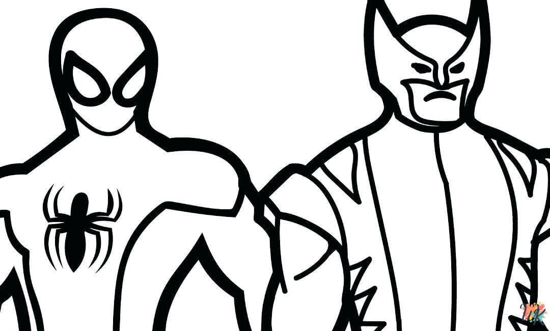 Dibujos para Colorear Wolverine 1