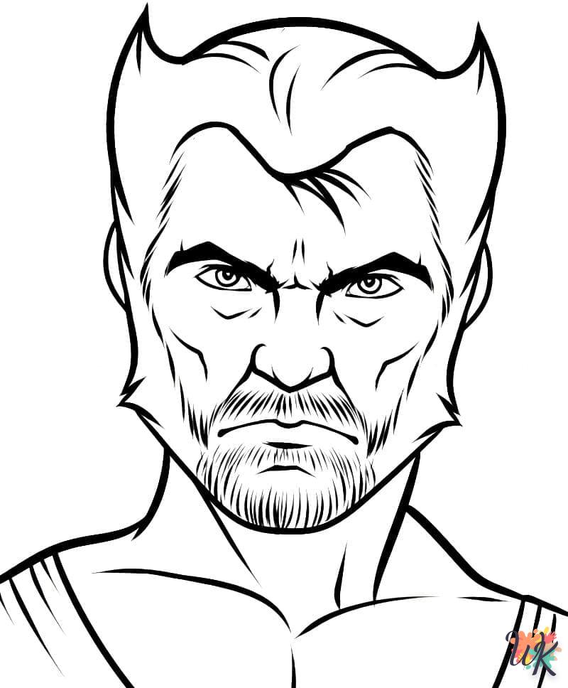 Dibujos para Colorear Wolverine 12