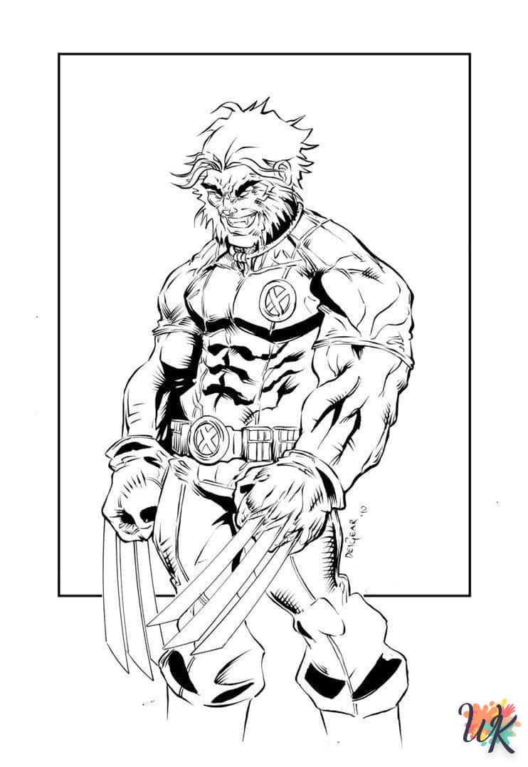 Dibujos para Colorear Wolverine 13