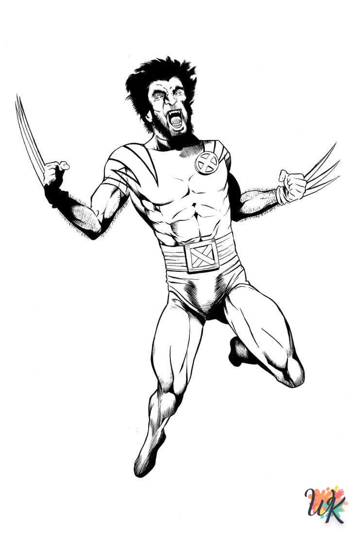 Dibujos para Colorear Wolverine 14
