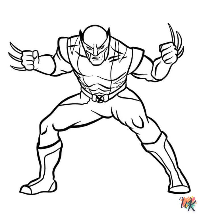 Dibujos para Colorear Wolverine 15