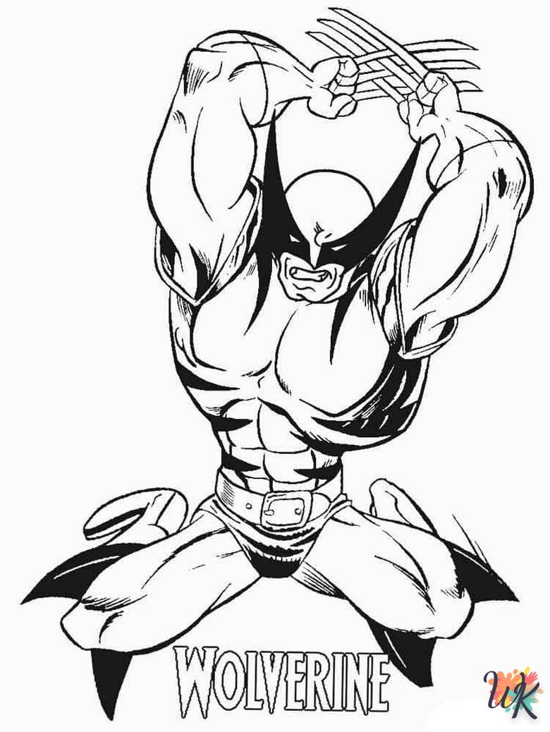Dibujos para Colorear Wolverine 16