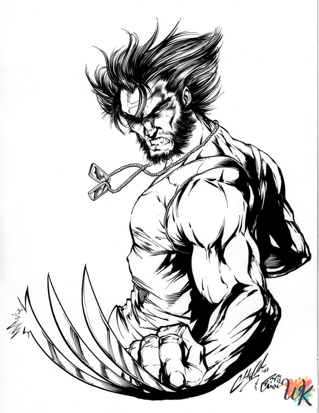 Dibujos para Colorear Wolverine 17