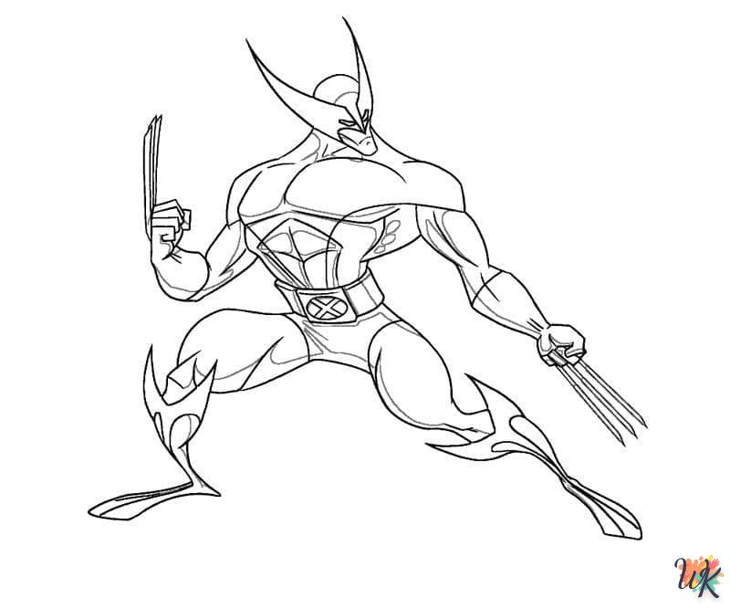 Dibujos para Colorear Wolverine 18