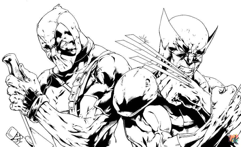 Dibujos para Colorear Wolverine 22