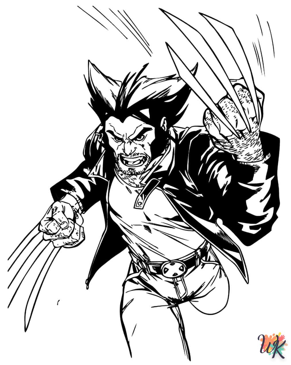Dibujos para Colorear Wolverine 24