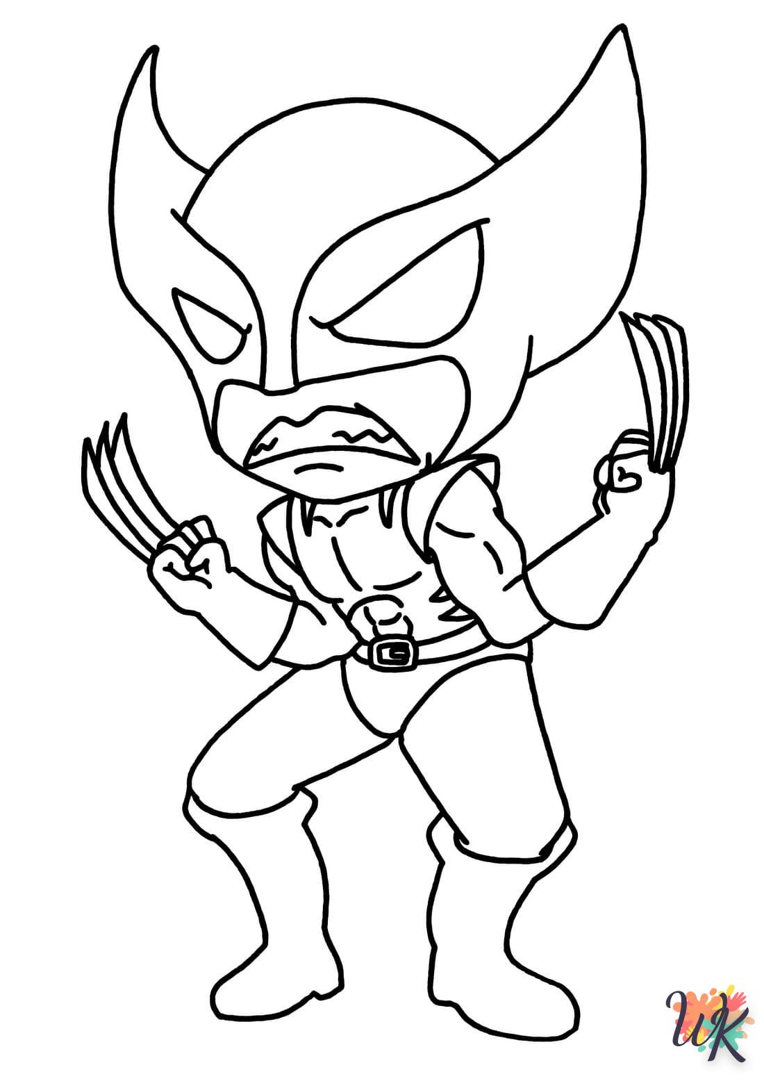 Dibujos para Colorear Wolverine 28