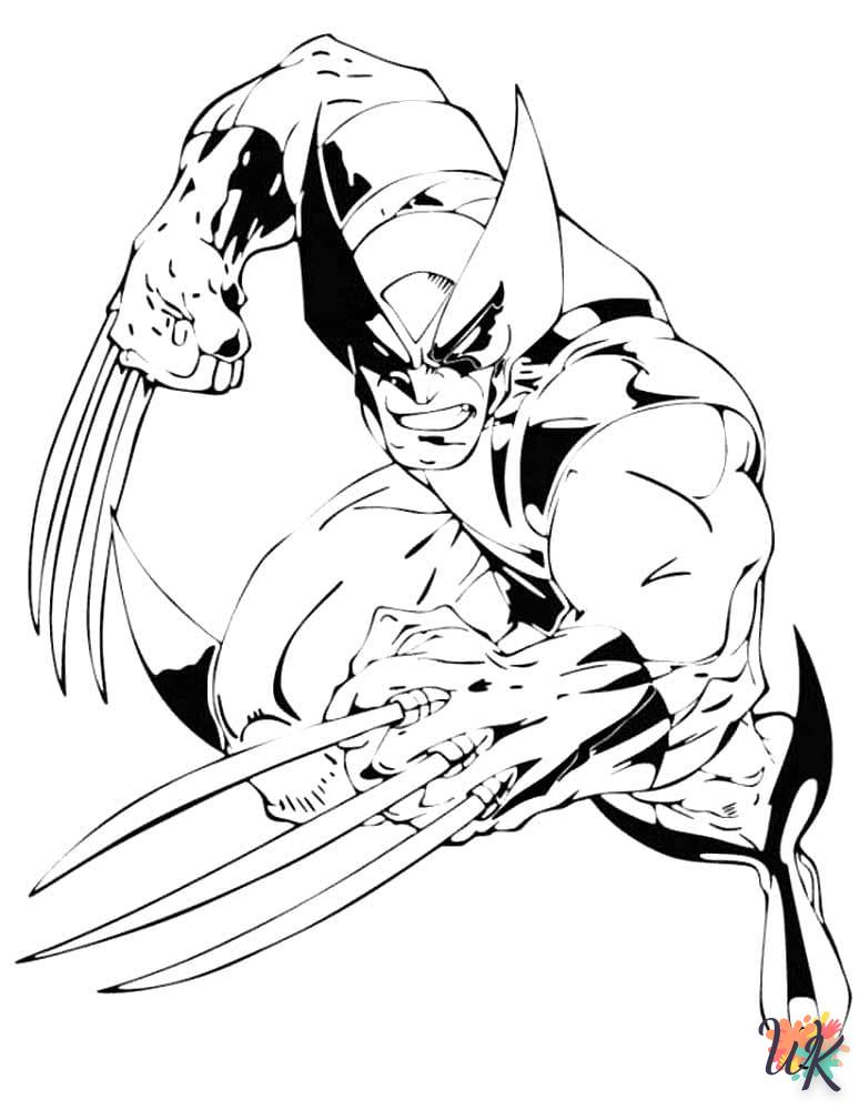 Dibujos para Colorear Wolverine 30