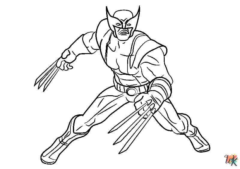 Dibujos para Colorear Wolverine 35