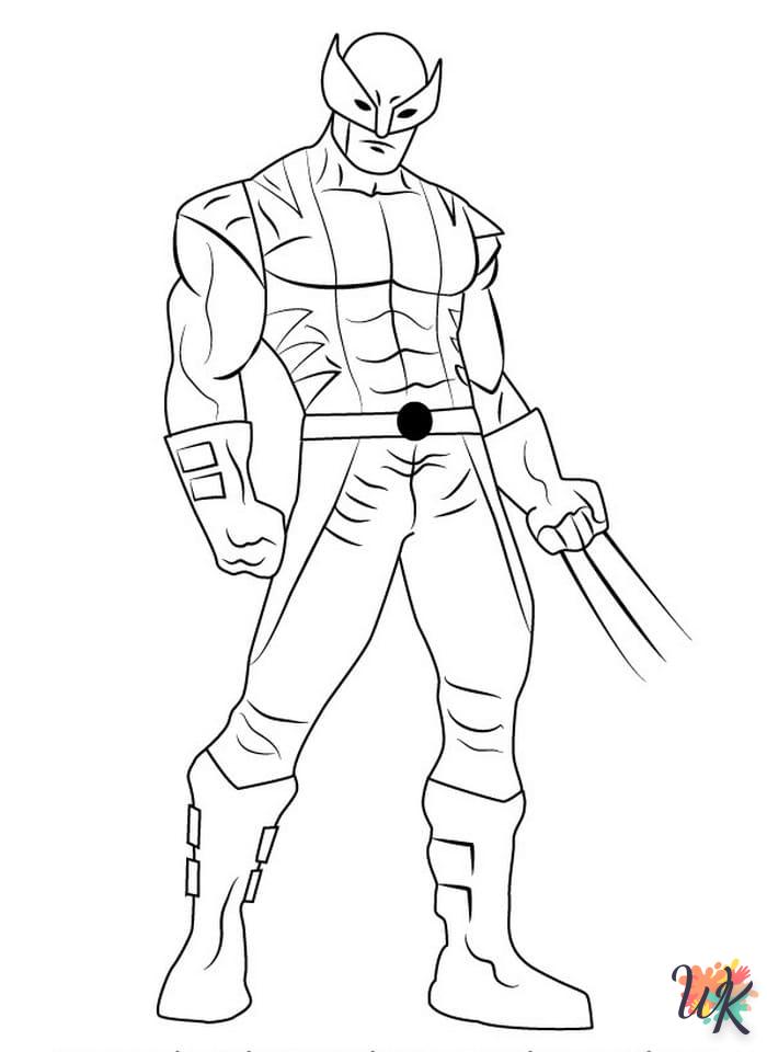 Dibujos para Colorear Wolverine 36