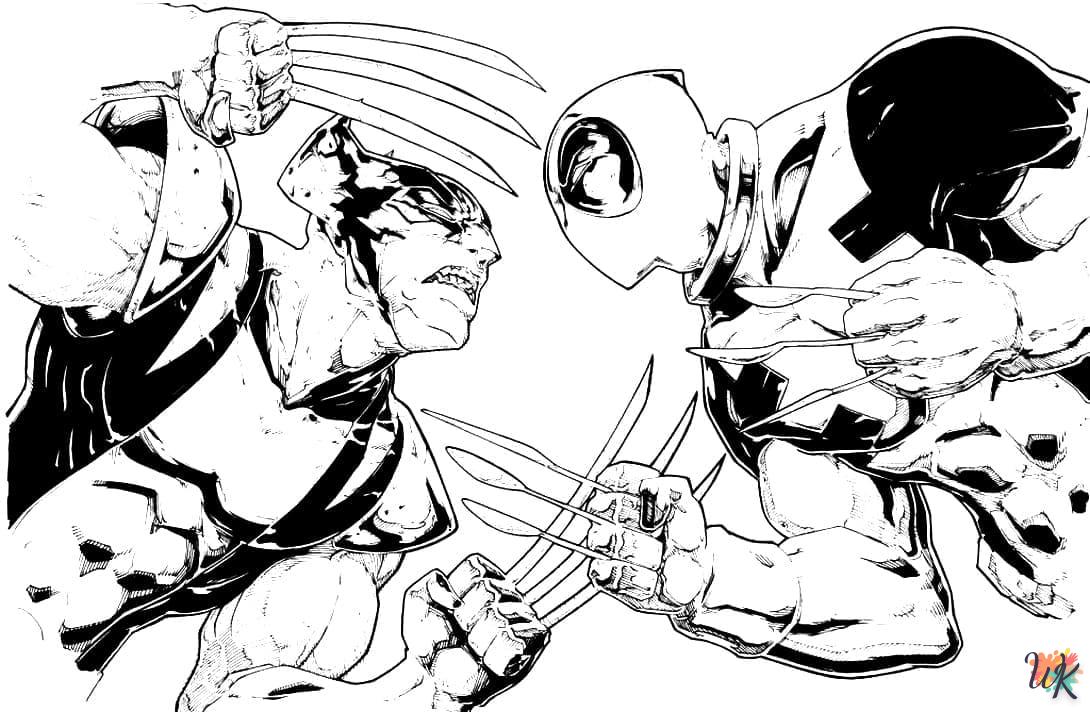 Dibujos para Colorear Wolverine 4