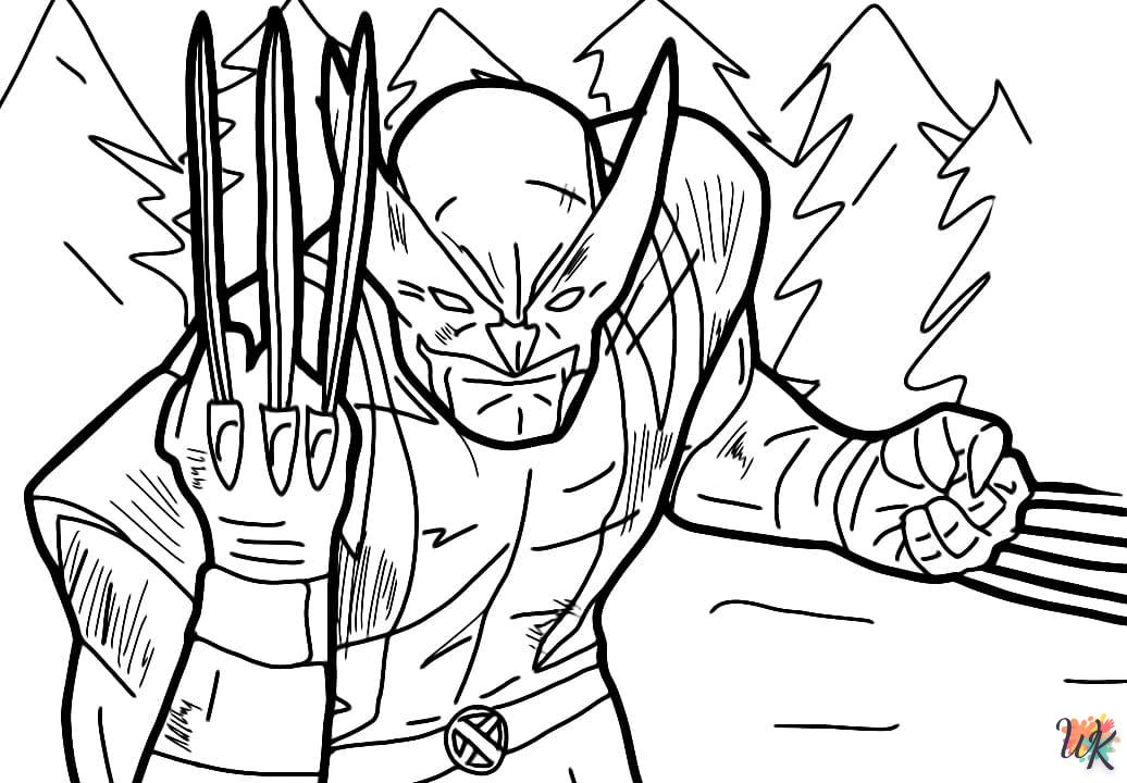 Dibujos para Colorear Wolverine 44