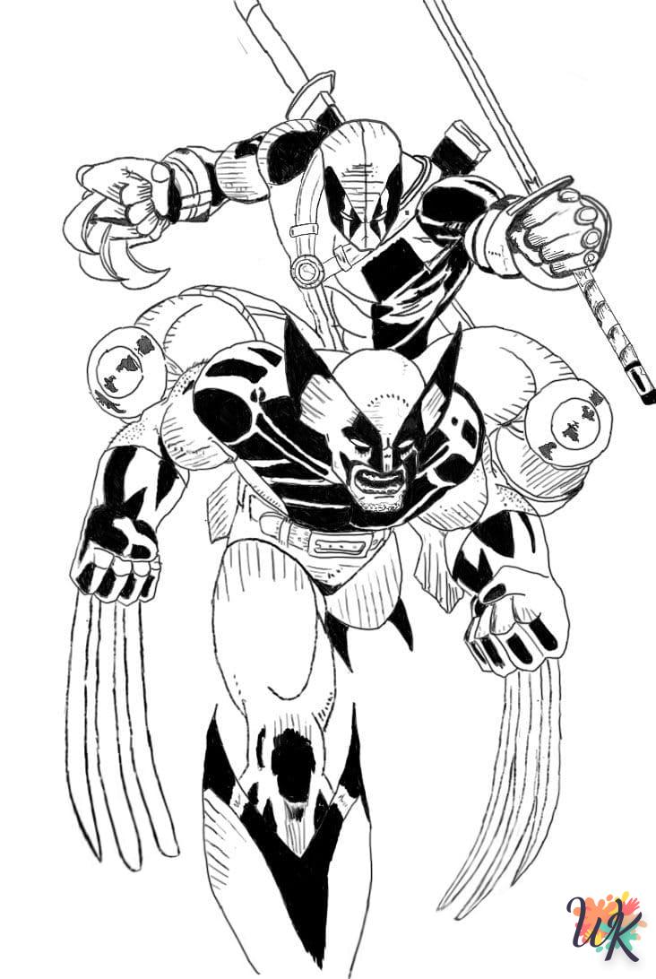 Dibujos para Colorear Wolverine 46