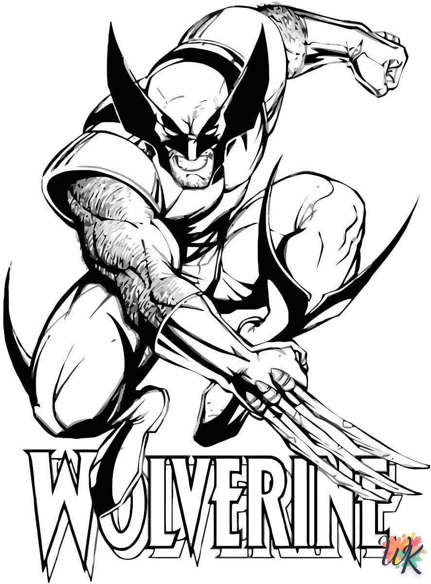 Dibujos para Colorear Wolverine 48