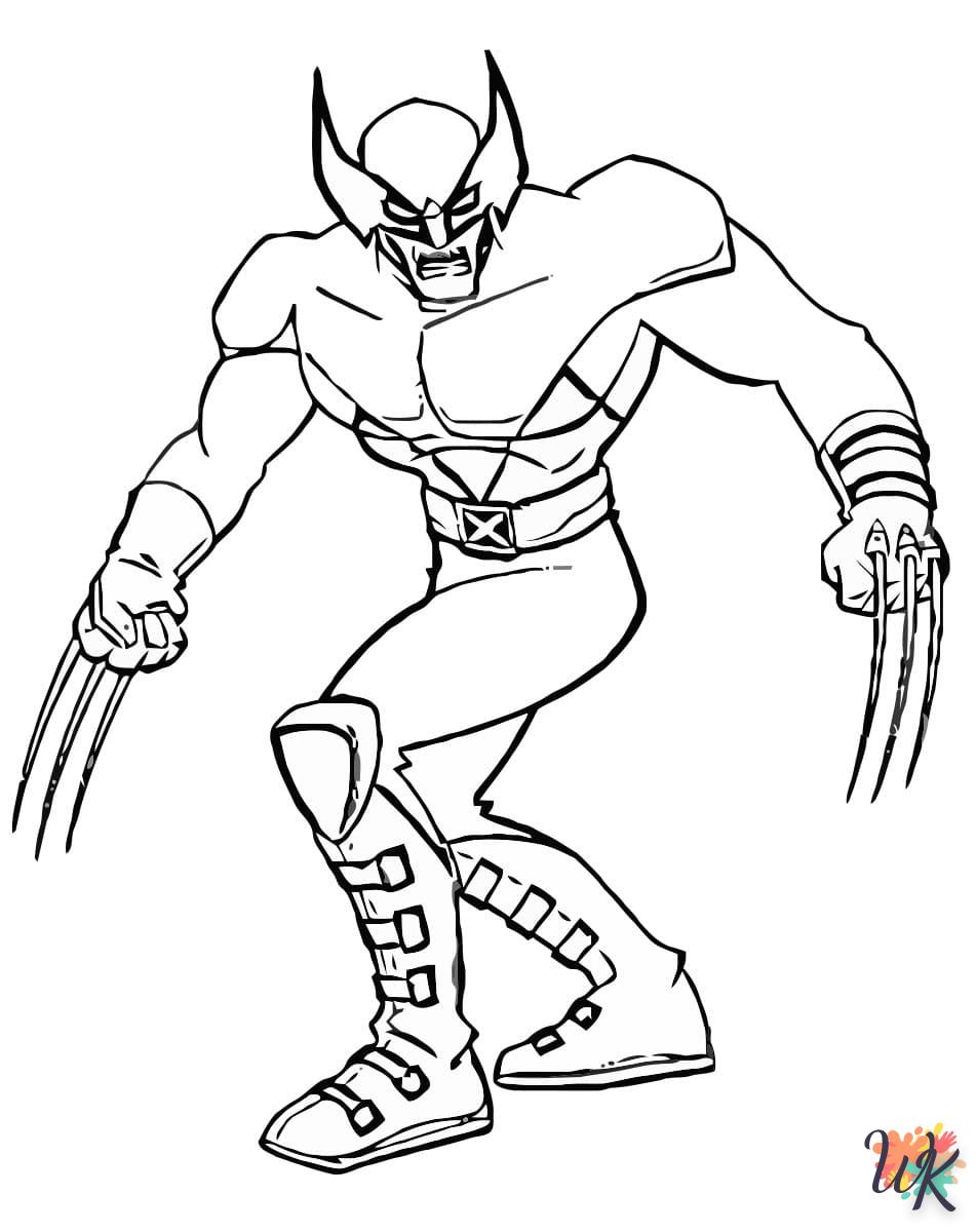 Dibujos para Colorear Wolverine 53