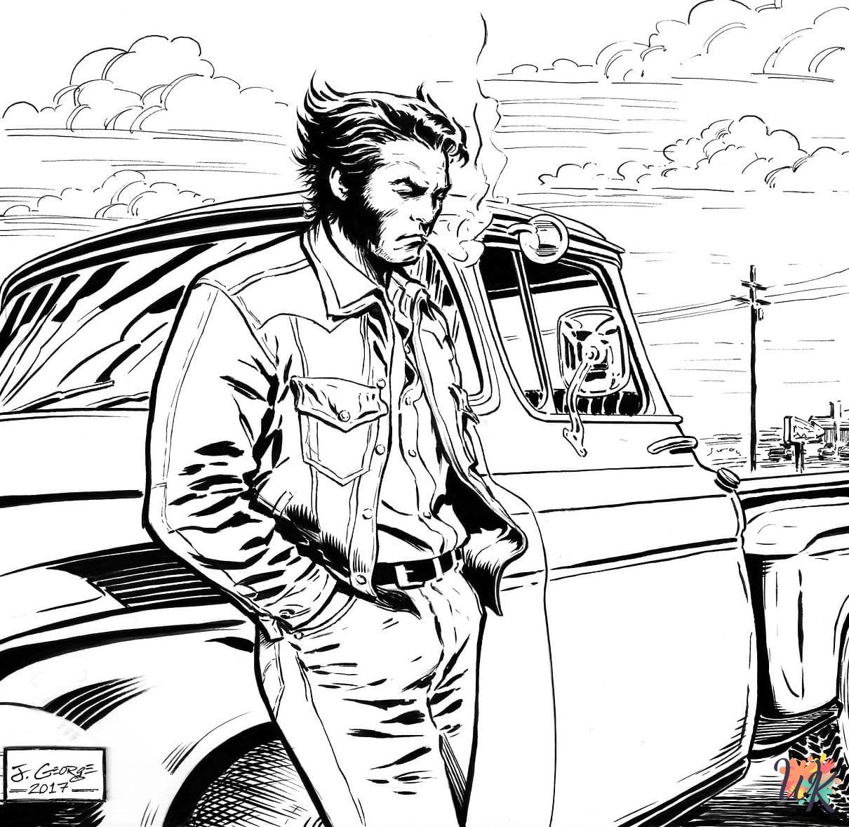 Dibujos para Colorear Wolverine 54