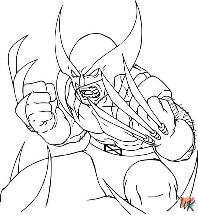 Dibujos para Colorear Wolverine 56