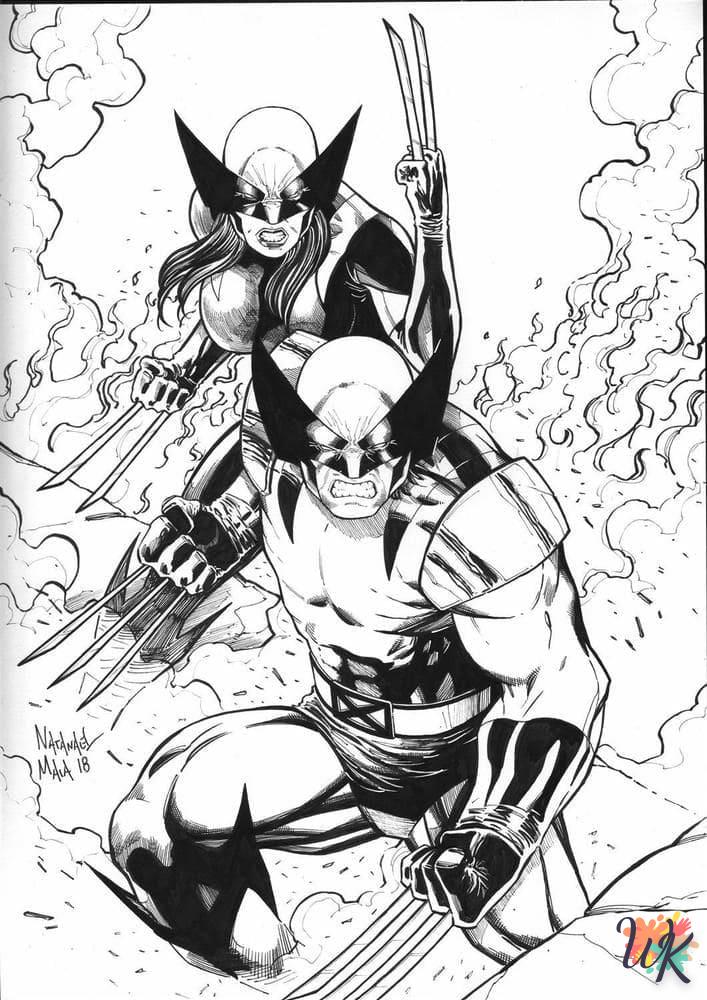 Dibujos para Colorear Wolverine 9