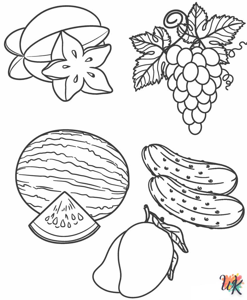 Dibujos para Colorear fruta 1