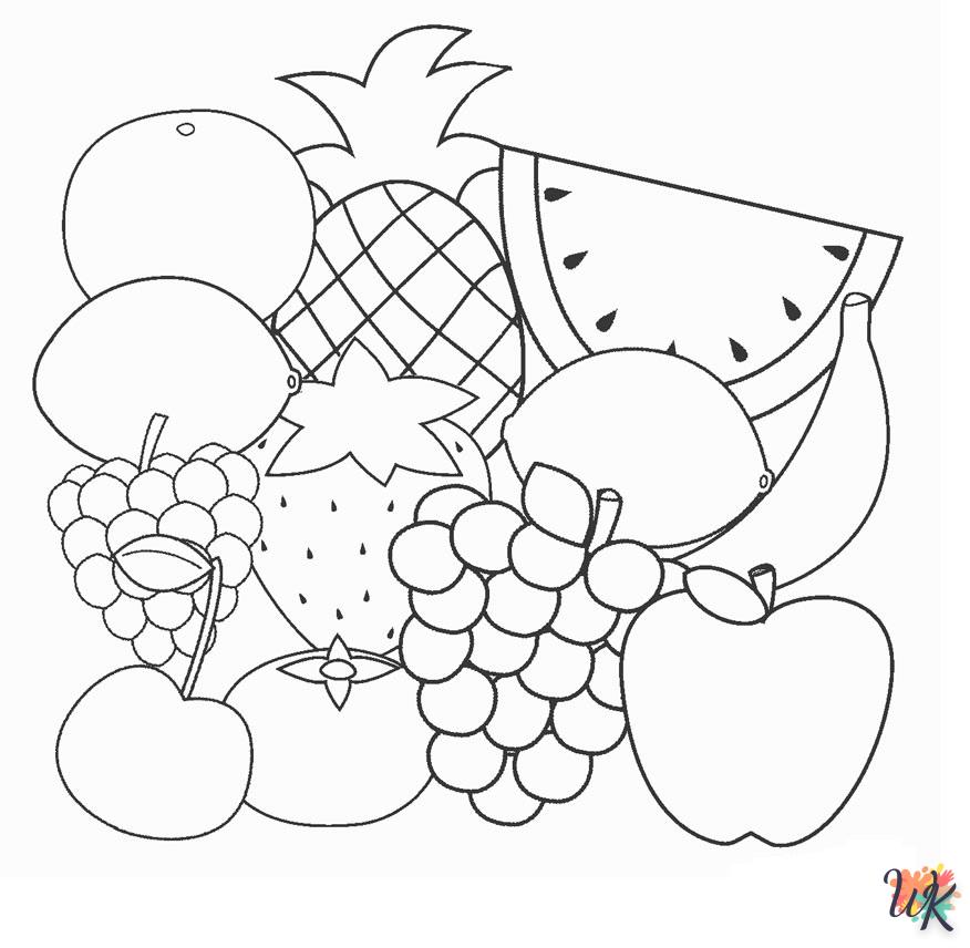 Dibujos para Colorear fruta 36