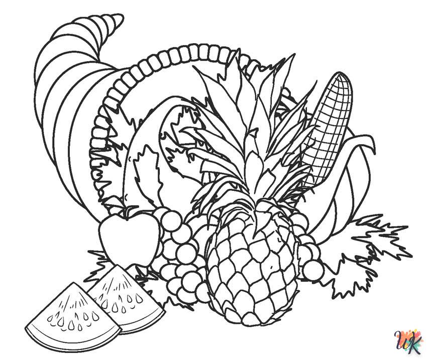 Dibujos para Colorear fruta 8