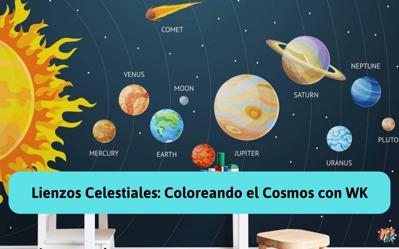 Lienzos Celestiales: Coloreando el Cosmos con WK 4 Lienzos Celestiales: Coloreando el Cosmos con WK