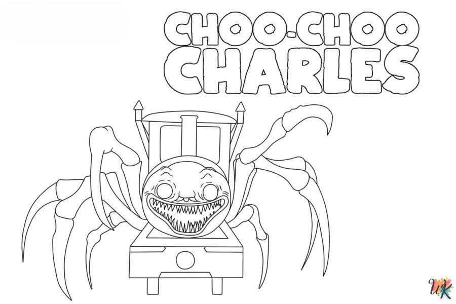 Dibujos para Colorear Choo Choo Charles 13